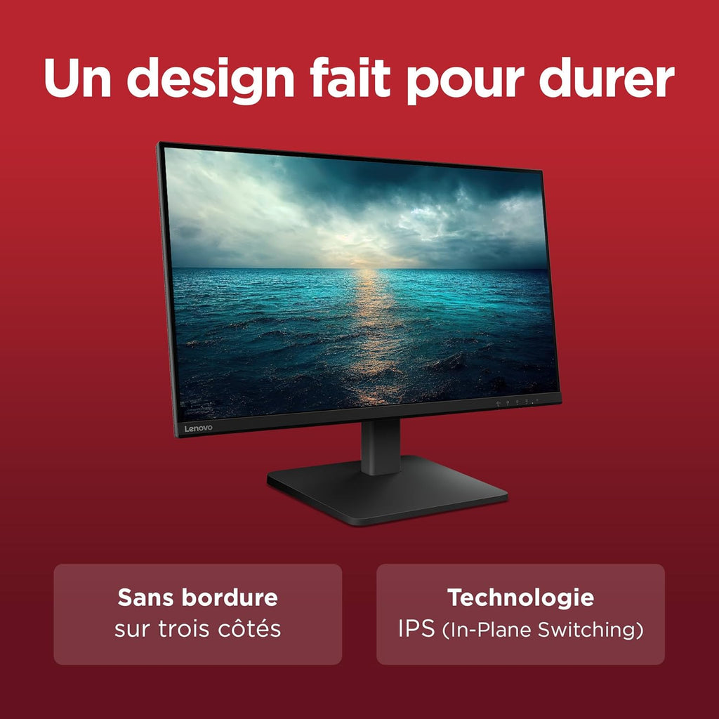 Lenovo L27qe - Monitor QHD de 27'' (IPS, 100 Hz, 4 ms, HDMI+DP, cable HDMI) - Negro