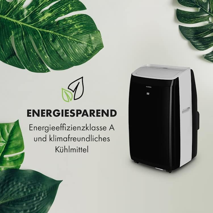 KLARSTEIN Grandbreeze Pro 14K – Aire acondicionado portátil, deshumidificador, ventilador, 3 velocidades, 14000 BTU/1,65 kW, habitación: 42 a 68 m², flujo: 460 m³/h, eficiencia energética A – Blanco