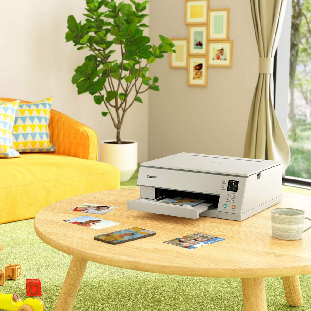 Impresora multifunción de inyección de tinta a color Canon PIXMA TS6350a DIN A4 (impresora fotográfica, escáner, copiadora, OLED, 4.800x1.200 ppp, USB, WLAN, 5 tintas independientes, impresión a doble cara, 2 bandejas de papel), negro