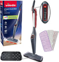 Mop parowy Vileda Steam Plus Pro XXL, zabija do 99,9% bakterii i wirusów, idealny do delikatnych podłóg, z 4 trybami pary, posiada podstawkę do przechowywania