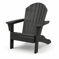 Silla Adirondack de polietileno negra