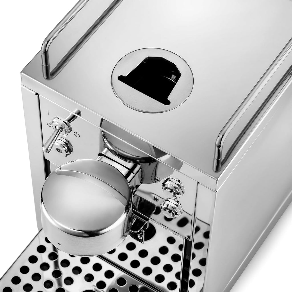 La Original 2, cafetera de cápsulas compatible con Nespresso®, máquina de espresso de acero inoxidable, diseño escandinavo, cafetera duradera y reparable