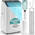 Aire acondicionado portátil SereneLife 14000 BTU – Aire acondicionado pequeño para habitaciones de hasta 33 m² | WiFi | Enfriamiento, deshumidificador y ventilador | 51 dB