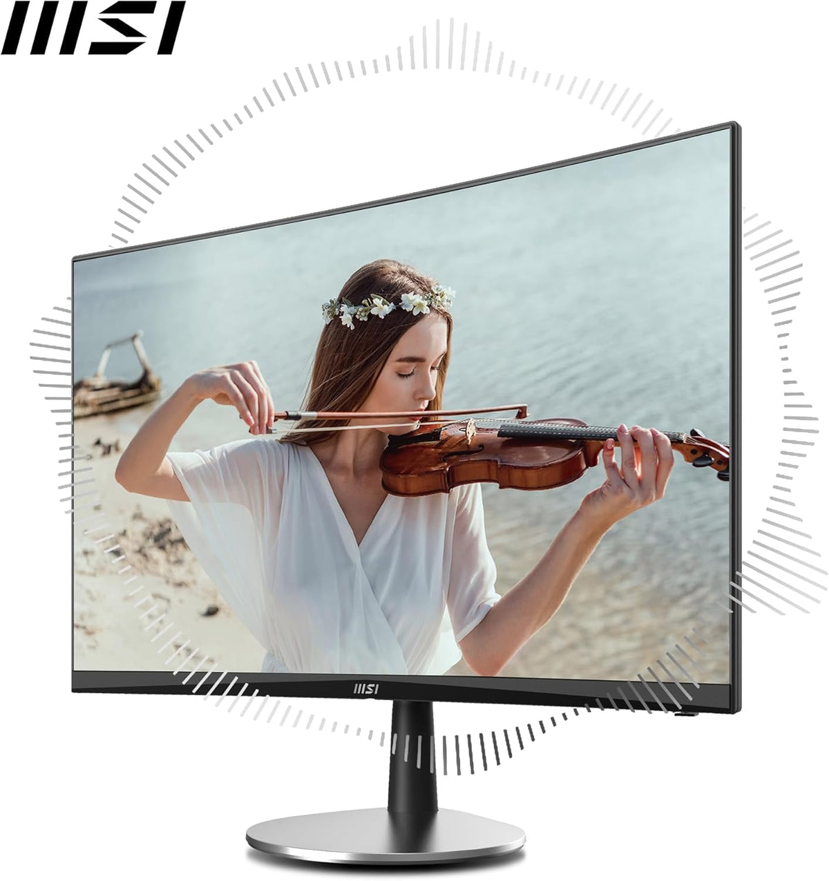 Monitor de oficina curvo MSI Pro MP2422C de 23.6" Full HD - Panel VA 1500R 1920 x 1080, 100Hz, Confort ocular, Altavoces integrados - HDMI 1.4b y VGA