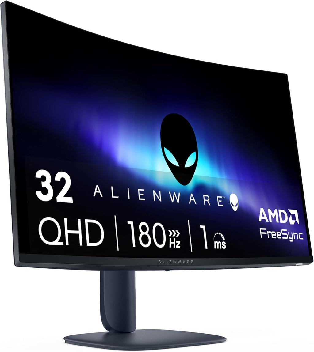 Monitor Gaming Alienware 32 - AW3225DM, QHD (2560x1440), Curvo 1500R, 180Hz, VA, 1ms, AMD FreeSync, VESA AdaptiveSync, 95% DCI-P3, HDR400, DisplayPort, 2 HDMI, 3 USB, 3 años de garantía