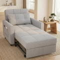 Gizoon Sofá cama convertible 3 en 1, silla cama individual extraíble con respaldo ajustable, sofá multifuncional espacioso para sala de estar, dormitorio, apartamento