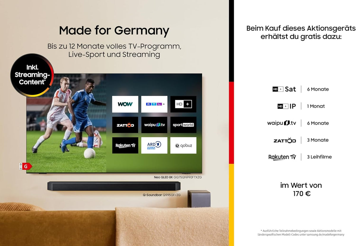 Televisor LED plano Full HD F6009F de 32 pulgadas (81 cm), tecnología PurColor, HDR, Object Tracking Sound Lite, Knox Security, One UI Tizen, Smart TV, contenido gratuito ilimitado
