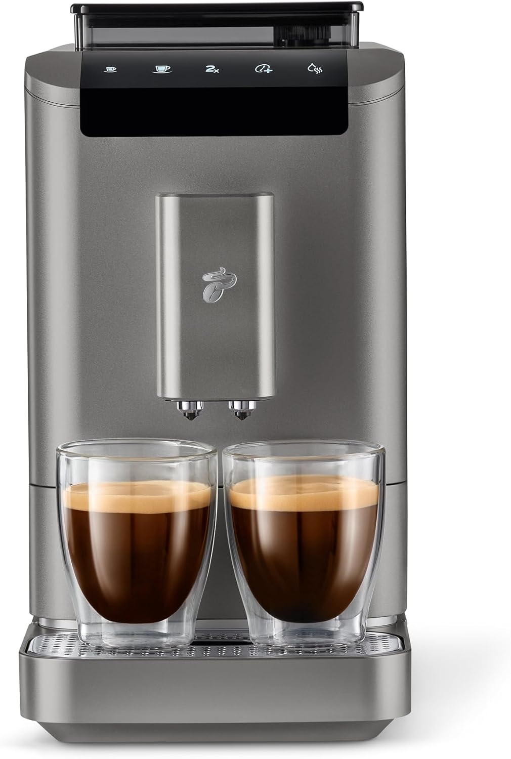 Cafetera superautomática Tchibo Esperto2 Caffè con función para 2 tazas para Caffè Crema y Espresso, Granite Black - INCLUYE set de degustación de café GRATIS