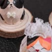 Adornos de madera tallados a mano de gatos y perros, decoración rústica para el hogar estilo bohemio de granja para escritorio