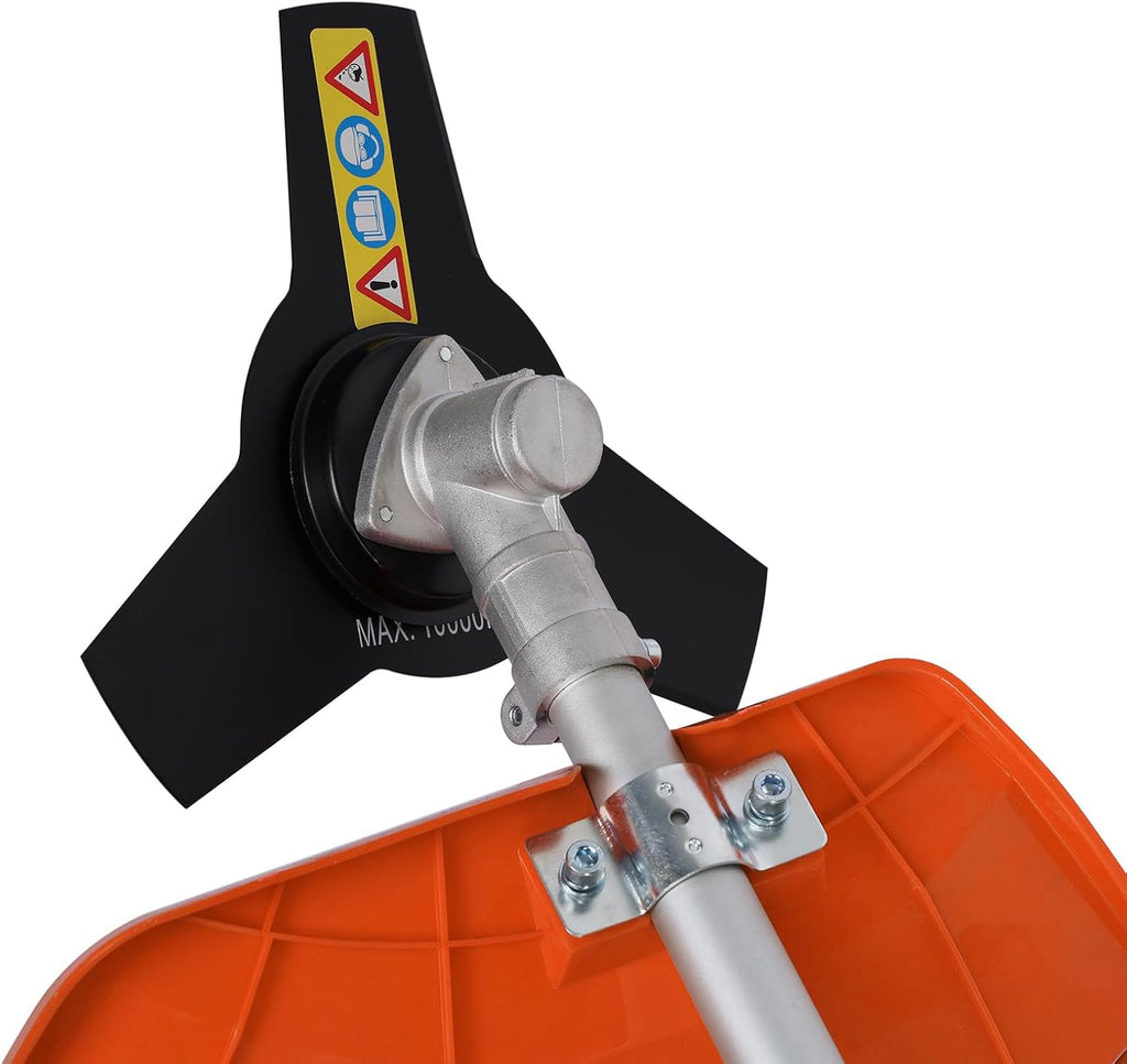 Desbrozadora de Gasolina 5 en 1 de 52 cc – Cortabordes, Cortasetos, Podadora de Altura, Desbrozadora de Hilo, Herramienta Multifunción para Jardín, con Extensión y Accesorios