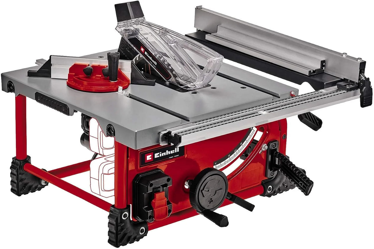 Einhell Akumulatorowa pilarka stołowa TE-TS 36/210 Li-Solo Power X-Change (36 V, Li-ion, brzeszczot Ø210 x Ø30 mm, prawe przedłużenie stołu, w tym ogranicznik kątowy, bez akumulatora i ładowarki)