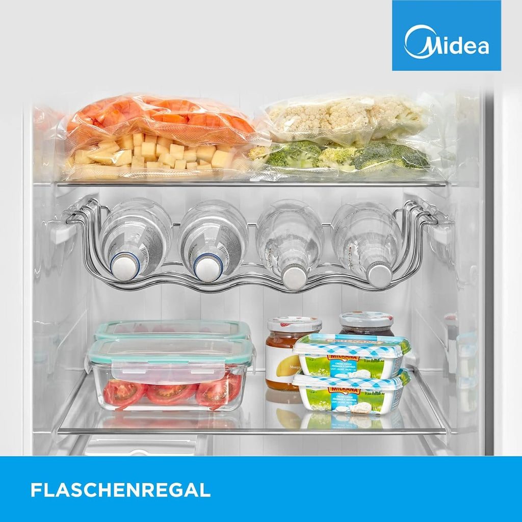 Midea KS-DDX 6.32 WT Frigorífico americano / 178,8 cm de altura / 254 kWh/año / No Frost / Compresor Dual Inverter / con dispensador de agua/hielo 3 en 1 y depósito de agua, Dark Inox
