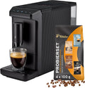 Cafetera automática Esperto mini MSA23107 para espresso y café crema, 16 cm de ancho, compacta, depósito de granos de 1,1 L