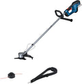 Desbrozadora a batería Bosch Professional 18V System GFR 18V-23 (motor sin escobillas, diámetro de corte 23 cm, 1 bobina de hilo, 1 correa para el hombro, juego de cuchillas para desbrozadora, estribo protector de plantas)
