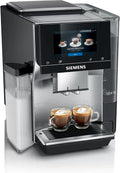 Cafetera superautomática Siemens EQ900 TQ903D03, control por app, pantalla táctil intuitiva, modo barista, AromaBoost, reducción de ruido, molinillo premium, limpieza automática con vapor, 1500 W, acero inoxidable