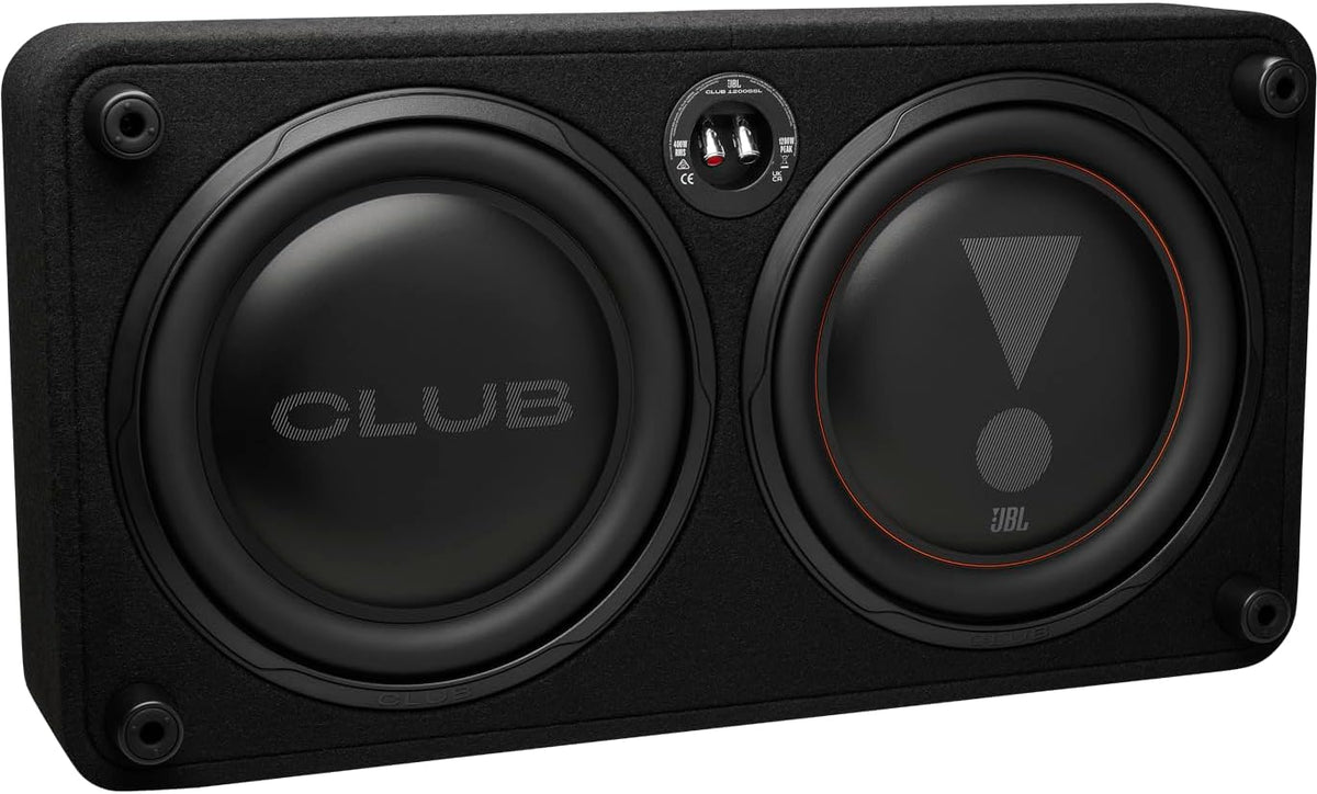 Subwoofer para coche JBL Club 1200SSL, caja plana de 12 pulgadas - Altavoz de graves de 1200W | Subwoofer utilizable como activo o pasivo gracias a la tecnología SSI de 2-4 ohmios, 400W RMS, profundidad de montaje reducida, cono de polipropileno robusto