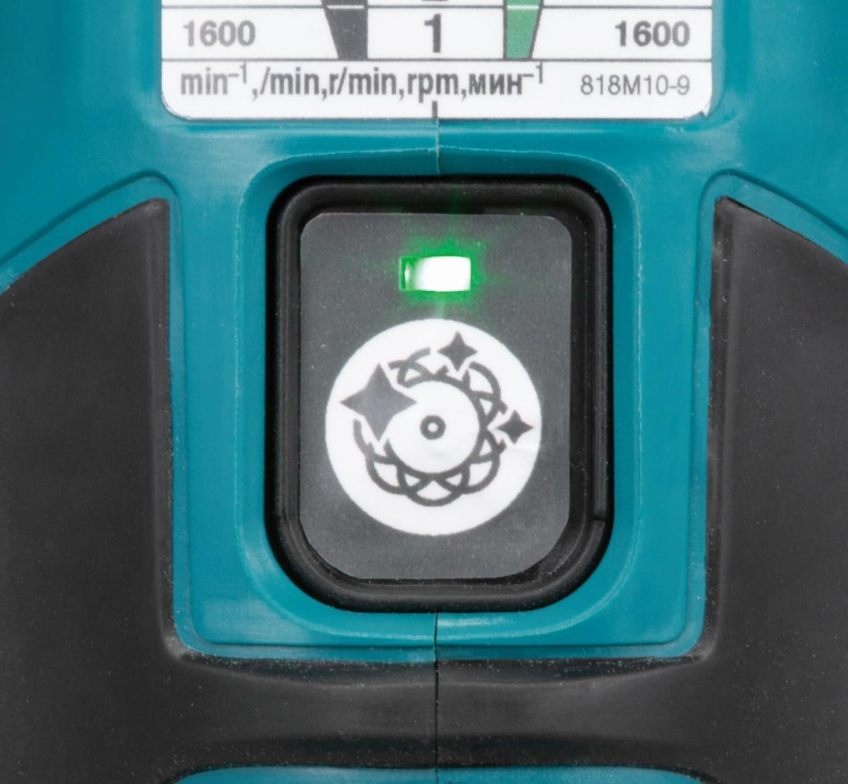 Pulidora excéntrica Makita DPO600TKX1, 1 batería más cargador en maletín de transporte, azul, 18 V / 5,0 Ah