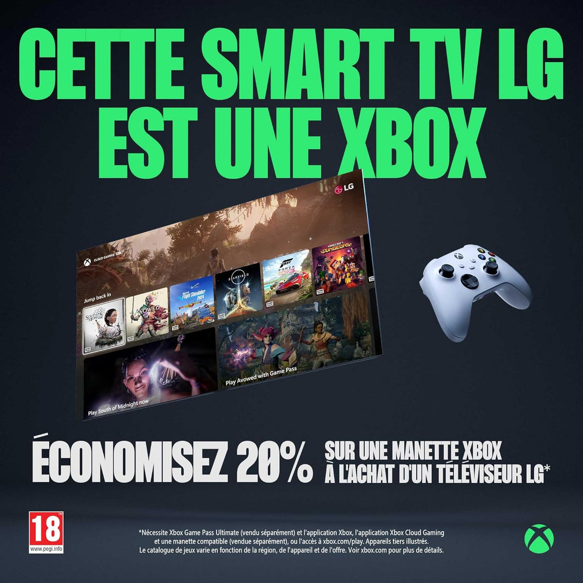 TV LG UHD AI 2025 | 43UA73 | 43'' (108 cm) | 4K UHD | HDR10 | webOS 25 | Alexa, Google Assistant | Netflix Disney+ Canal+ Prime Video | AirPlay 2