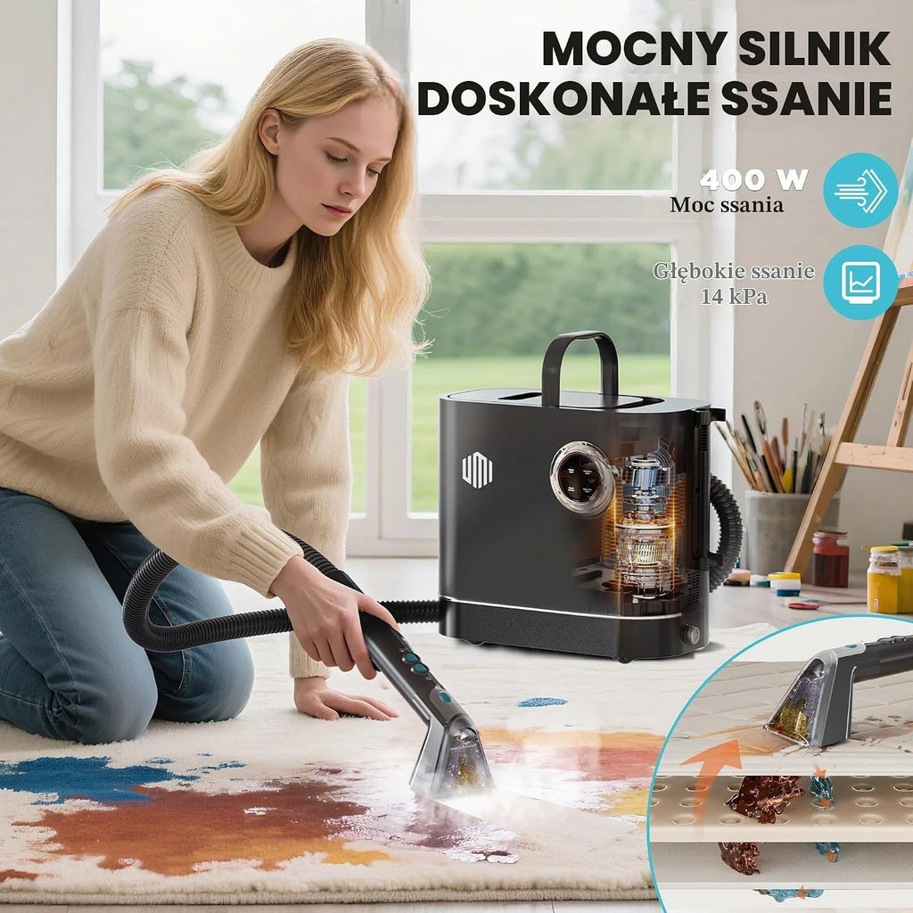 UMI Środek do czyszczenia dywanów z parą, parą wodną i środkiem do