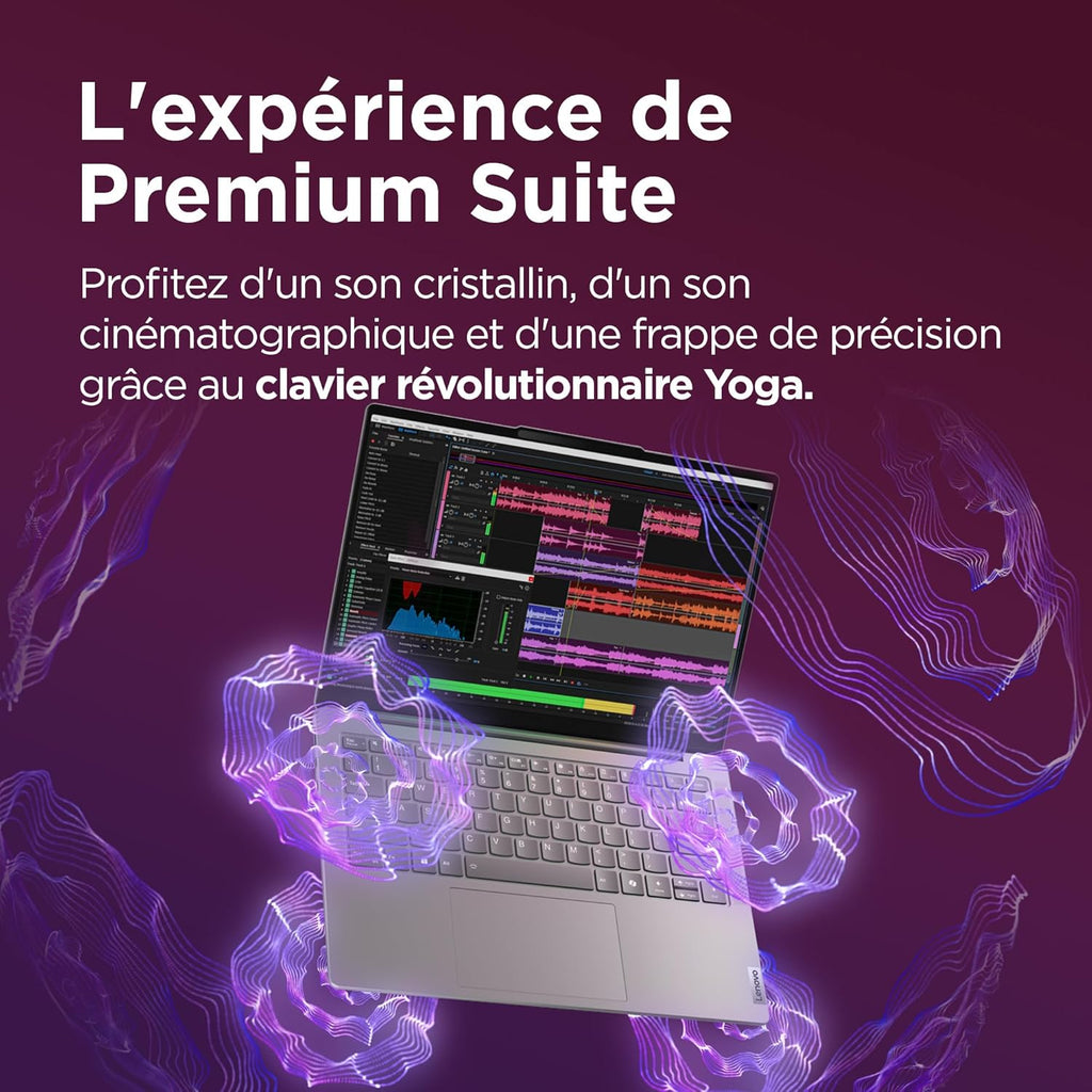 Lenovo Yoga Slim 7 14IMH9 - Portátil 14'' OLED WUXGA (Intel Core Ultra 7 155H, 32 GB RAM, 1 TB SSD, Intel Arc Graphics, Windows 11 Home) Teclado retroiluminado AZERTY FR - Gris lunar