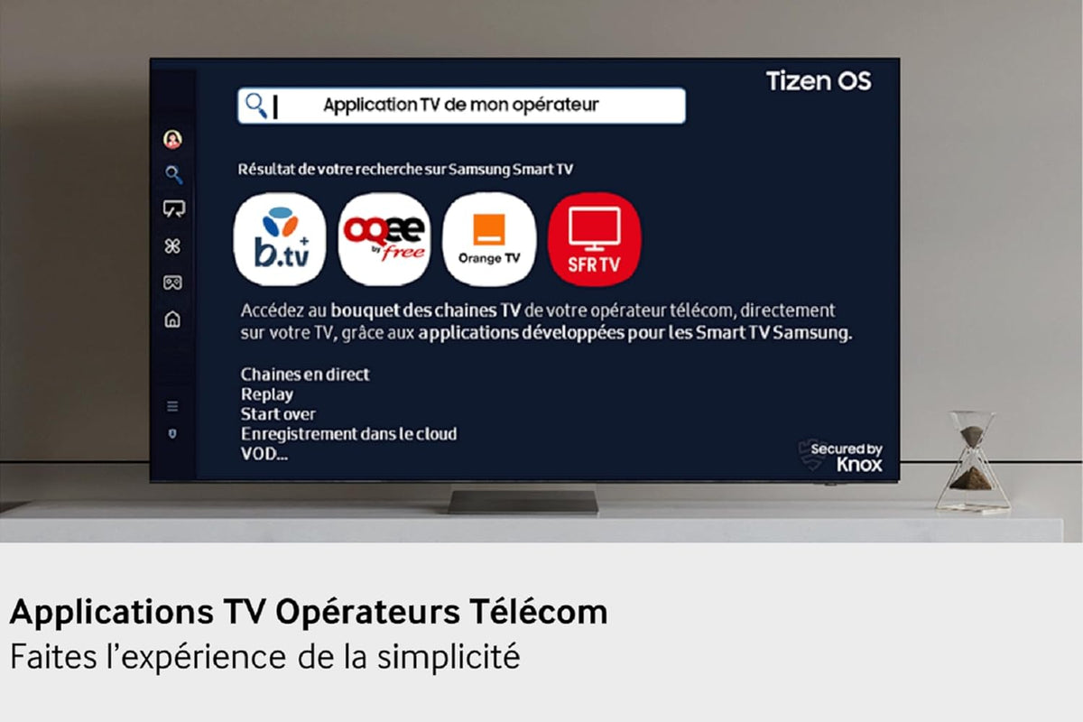 Samsung TV AI 55 pulgadas QLED 55Q7F3 4K Smart TV, Quantum Dots, procesador Q4 AI, WiFi, Airplay, HDR, Q-Symphony, OTS Lite, seguridad Knox, Gaming Hub, Bixby, aplicaciones de operador integradas