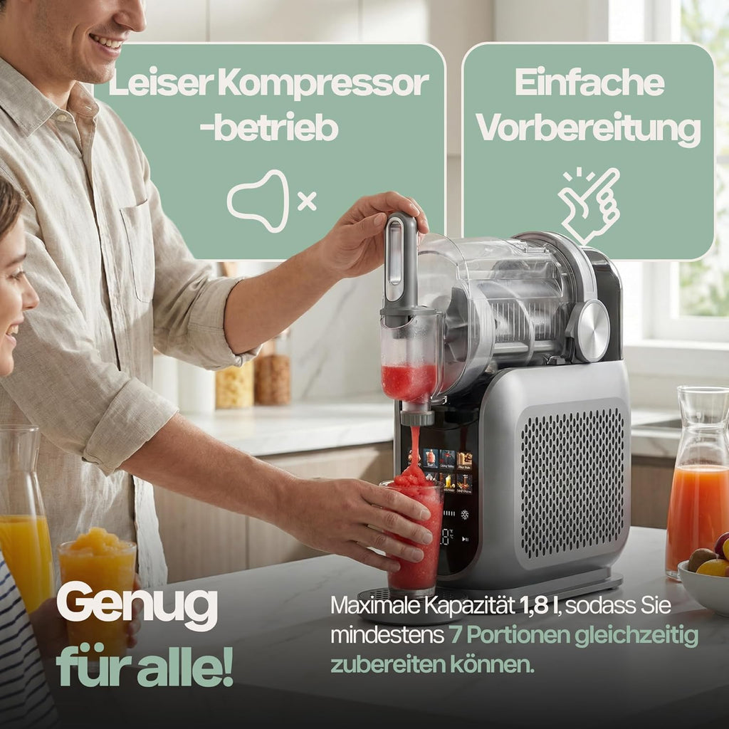 Heladera 4Swiss de autocongelación con compresor para helados, batidos, granizados y yogur - SM026