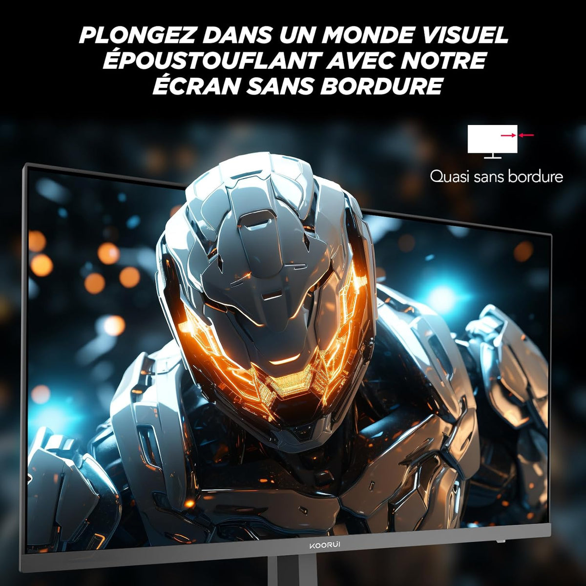 Monitor Gamer KOORUI G2711P de 27 pulgadas, 200Hz, Pantalla Gaming Fast IPS FHD, 1ms, HDR400, Adaptive Sync, compatible con VESA 75 * 75mm, HDMI 2.0/DP1.4, luz azul reducida