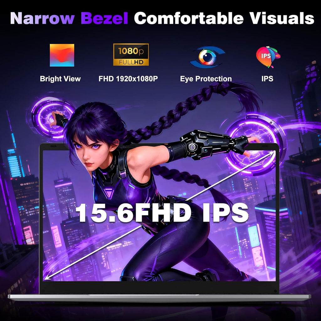 Ordenador portátil gaming de 16 pulgadas, procesador i7 7600U (2,8 a 3,9 GHz), 32 GB de RAM, SSD de 1 TB, portátil gamer, 6000 mAh/teclado completo retroiluminado/webcam