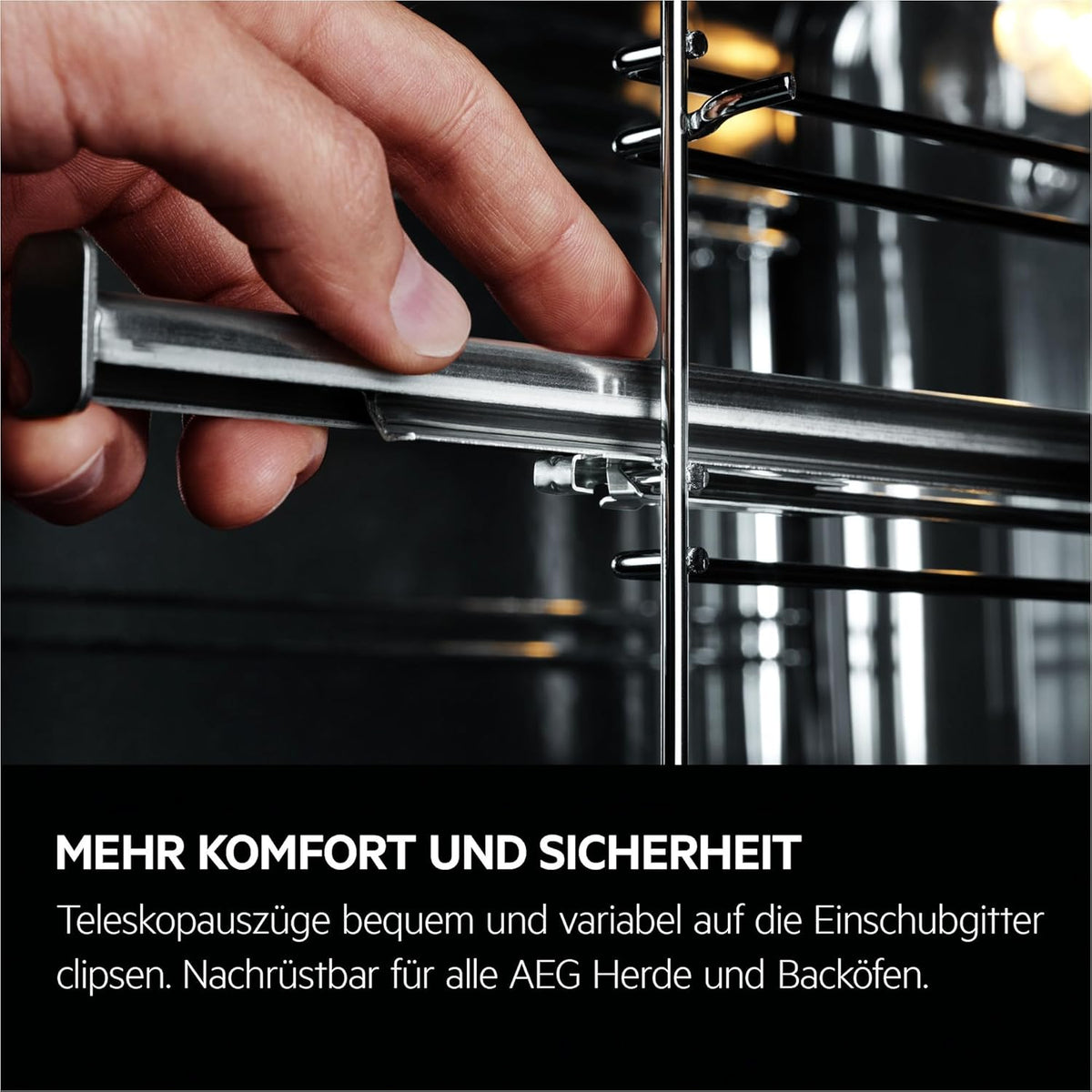 Horno empotrable AEG – Serie 5 Aire caliente circular: resultados de cocción uniformes en 3 niveles – Autolimpieza por pirólisis – 25 programas automáticos – Pantalla táctil LED – Calentamiento rápido – Negro – BPE53516AB