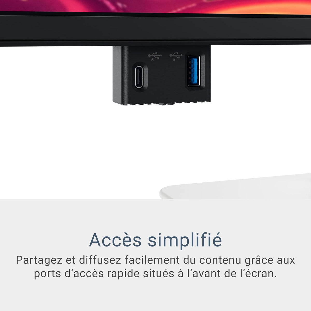 Monitor Dell 27 Plus USB-C - S2725QC, 4K UHD (3840x2160), 120Hz, IPS, 4ms, AMD FreeSync Premium, 99% sRGB, ajuste de altura, altavoces integrados, 2 USB-C, 2 HDMI, 2 USB, garantía de 3 años