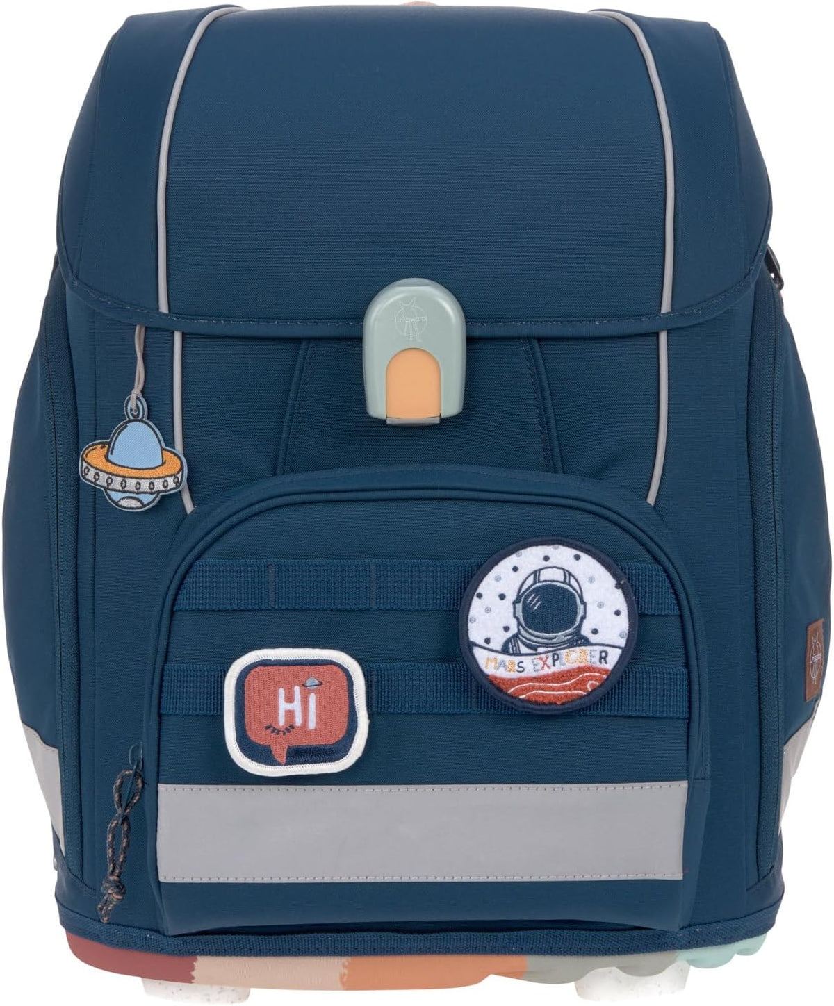 LÄSSIG Set de mochila escolar de 7 piezas para niños/School Set Boxy Unique Negro