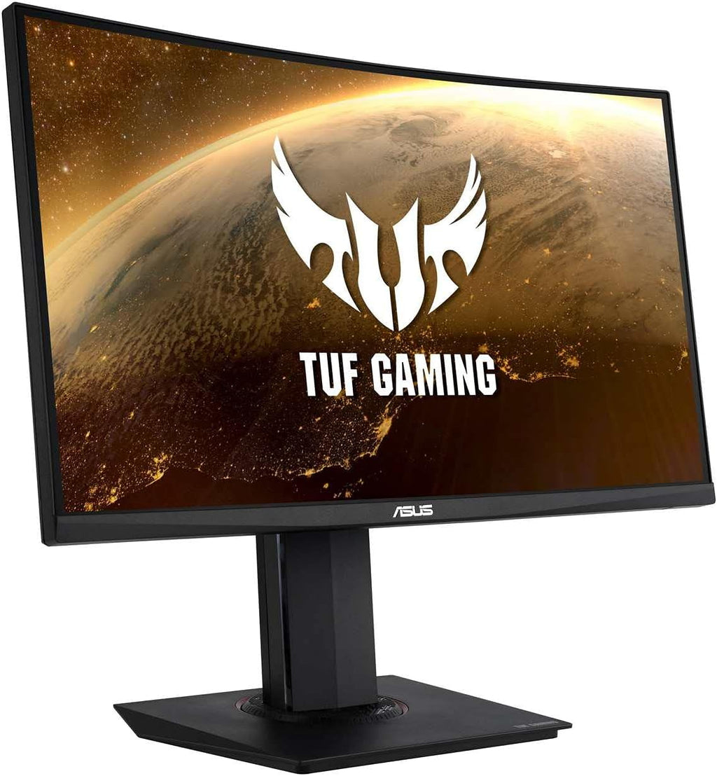 ASUS TUF Gaming VG24VQ - Monitor Gaming eSport 23,6" FHD - Panel VA curvo - 144Hz - 1ms - 16:9 - 1920x1080 - DisplayPort y 2x HDMI - Altavoces - AMD FreeSync - Extreme Low Motion Blur