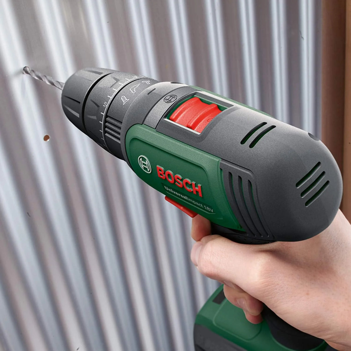 Bosch akumulatorowa wiertarko-wkrętarka udarowa UniversalImpact 18V (1 akumulator, system 18V, walizka) – Amazon Edition