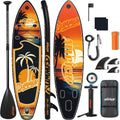 Set de tabla de paddle surf premium ALLPICK, tabla de paddle surf hinchable, con soporte universal para cámara, accesorios completos, remo ajustable, principiantes, avanzados, 200 kg