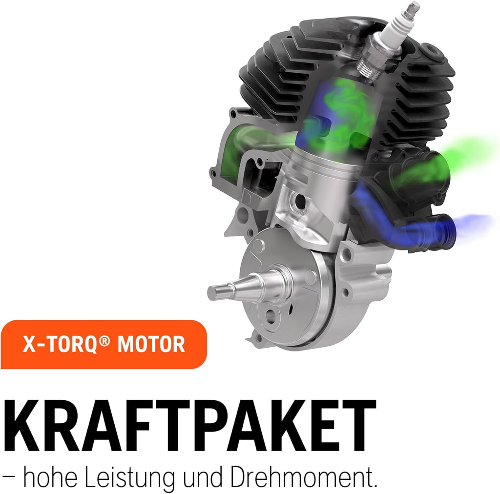 Motosierra de gasolina Husqvarna 130 - Motor X-Torq® de 38 cc, espada y cadena de 35 cm, LowVib®, ideal para el cuidado del jardín y leña