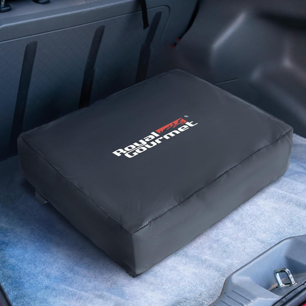 Plancha de gas propano Royal Gourmet de acero inoxidable, 3 quemadores de 7,5 kW, superficie de cocción de 61,5 x 32 cm con rejilla de calentamiento, adecuada para camping y exteriores, plateada