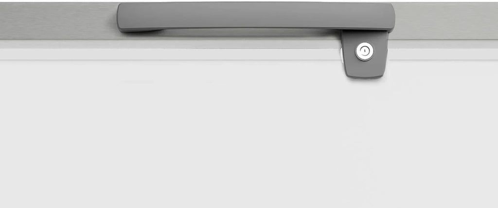 METRO Professional Congelador horizontal GHF2700S, 188 x 73,5 x 94,5 cm, 700 L, 125 W, 3 cestas, iluminación LED, 6 ruedas, con cerradura, blanco/gris