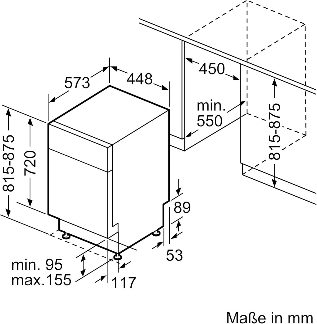 Lavavajillas de libre instalación Siemens SR43ES25ME iQ300, 45 cm, extra silencioso, varioSpeed Plus, sistema de cestas varioFlex y tercera bandeja varioSchublade, autoOpen dry, aquaStop, Home Connect, acero cepillado