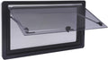 LENDISIY Ventana lateral para autocaravana Ventana abatible 90x50cm Ventana para caravana Ventana de empuje con marco Protección solar y visual para RV Caravana Autocaravana Furgoneta