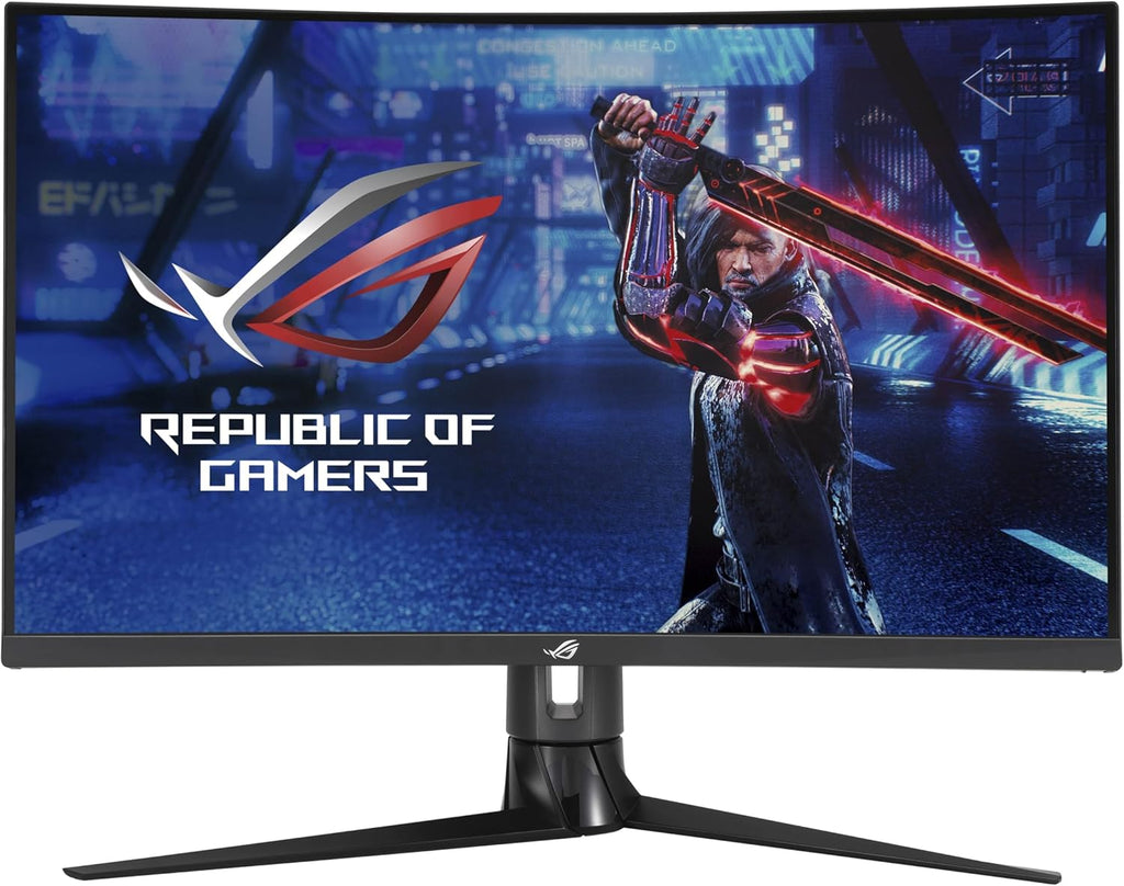 ASUS ROG XG32VC - Monitor gaming para eSports de 31,5" WQHD - Panel VA curvo - 1 ms - 170 Hz - 2560 x 1440 - 400 cd/m² - 125% sRGB - 90% DCI-P3 - DisplayPort, HDMI, USB 3.0 y USB-C - ELMB Sync - HDR 400