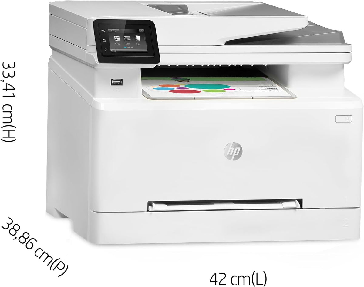 Impresora multifunción láser a color HP Color LaserJet Pro MFP 3302fdwg, fax, impresión automática a doble cara, pantalla táctil, Wi-Fi, Ethernet, USB, HP Wolf Pro Security