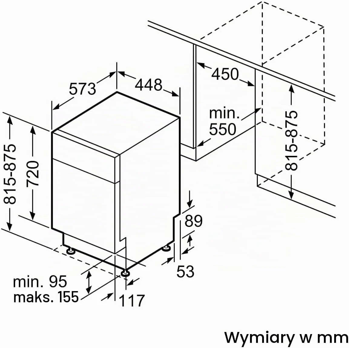 Bosch SPU4HMS10E, seria 4, inteligentna zmywarka do naczyń 45 cm, szuflada na sztućce, ekstra suszenie, SpeedPerfect Plus, higieniczne czyszczenie, asystent programowy, górny kosz z regulacją