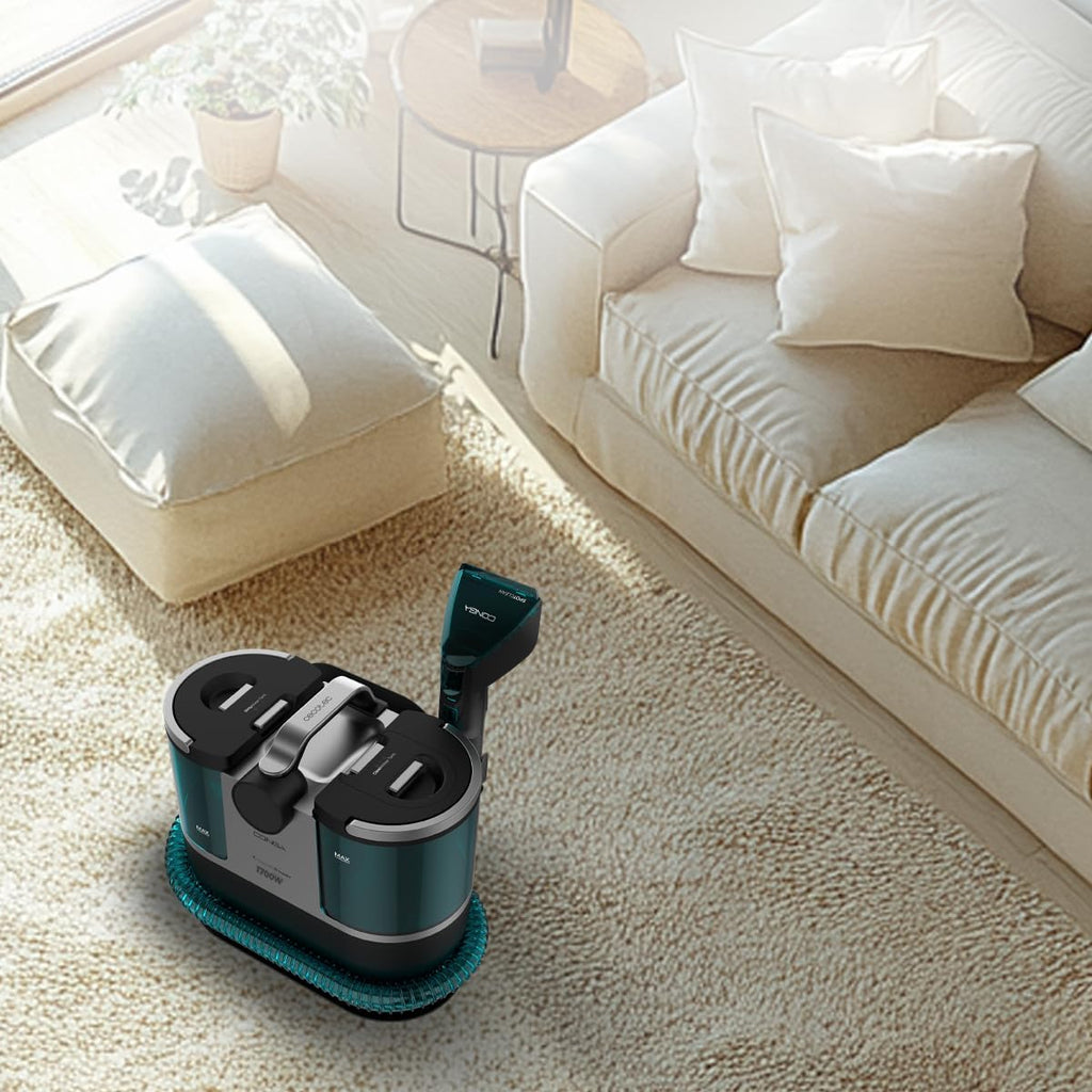 Cecotec Odkurzacz tapicerski z kablem - Conga 7000 Carpet&Spot Clean Steam XXL.1700 W. Czyszczenie 3 w 1. Zbiornik 1600 ml czysta woda i 950 ml brudna woda. Zasięg 7 m