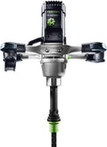 Batidora Festool MX 1600/2 RE EF HS3R - 1500 W, 2 velocidades | Mezcladora profesional con ErgoFix, FastFix, varilla agitadora HS 3, adaptador, llave de boca doble y aspiración MX-A incluidos en el suministro