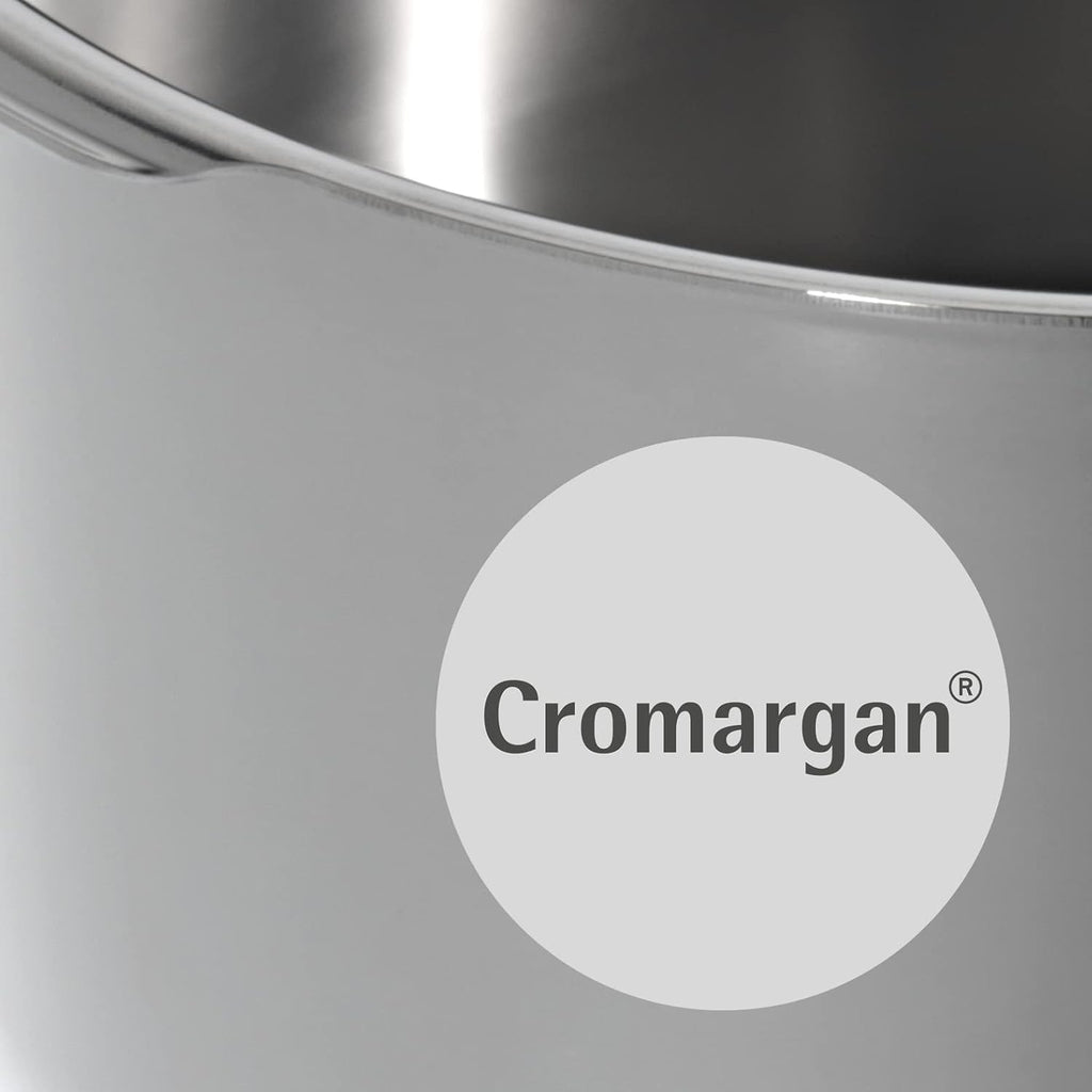 WMF Perfect Plus Juego de ollas a presión, inducción, 2 piezas, olla a presión de 6,5 l + 3 l, señal de cocción grande, 2 niveles de cocción, mango de tapa extraíble, regulador de cocción con una sola mano, acero inoxidable Cromargan pulido