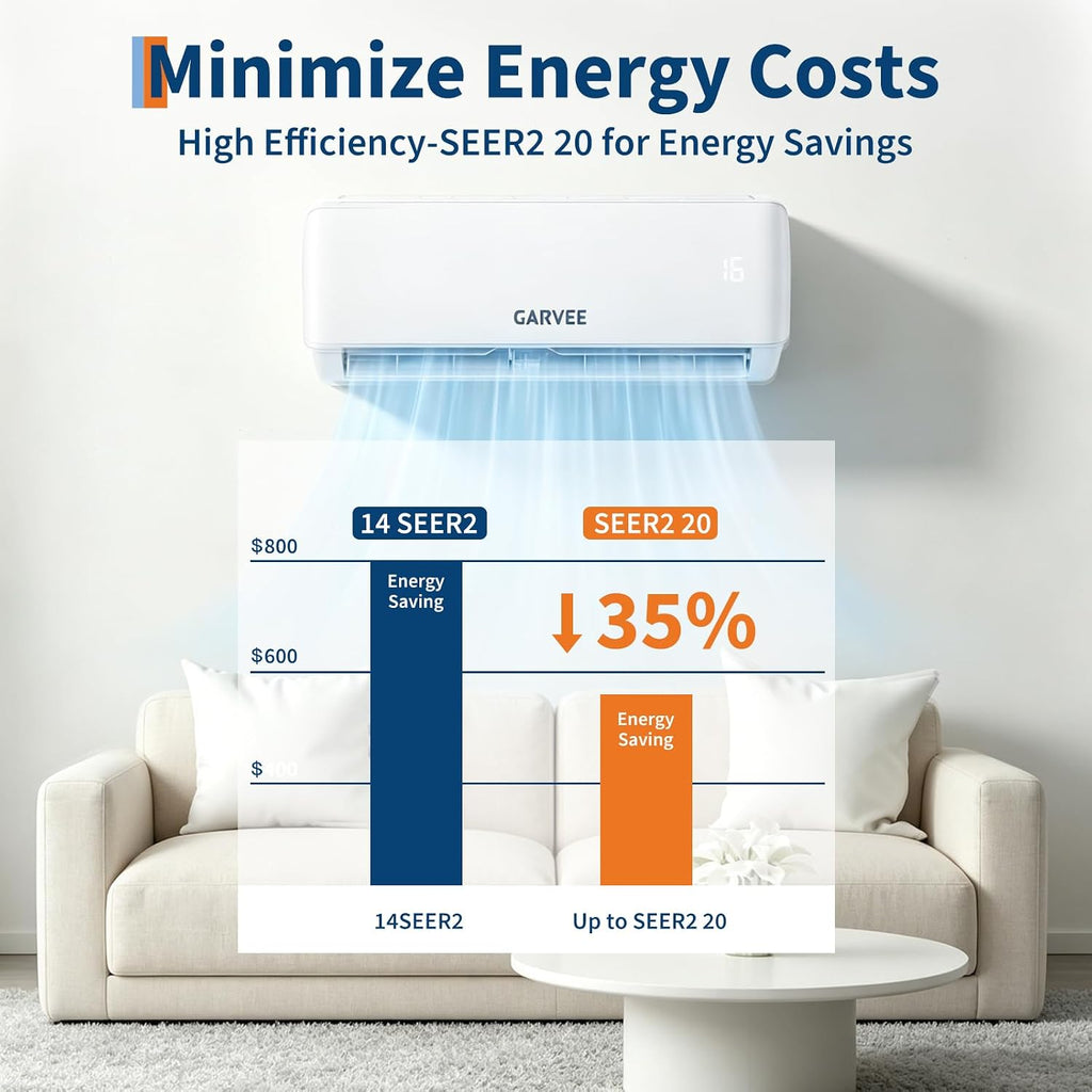 Klimaanlage Split - 12000 BTU (3.5 kW), Inverter Klimagerät mit Heizfunktion,Kühlen A++/Heizen A++, WiFi & App, Kältebringer Split Klimaanlage Wandmontage, bis 100qm, sehr leise,R32, Montagematerial