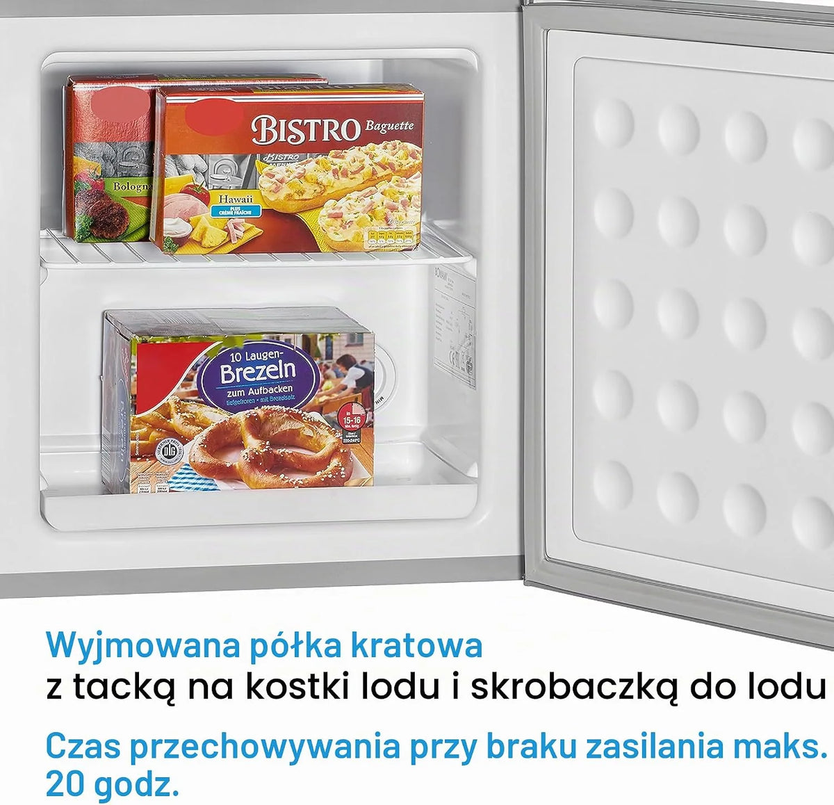 Bomann GB 341.1 zamrażarka/pojemność użytkowa 31 litrów/zakres temperatur: ≤ -18°C/miska na kostki lodu/inox