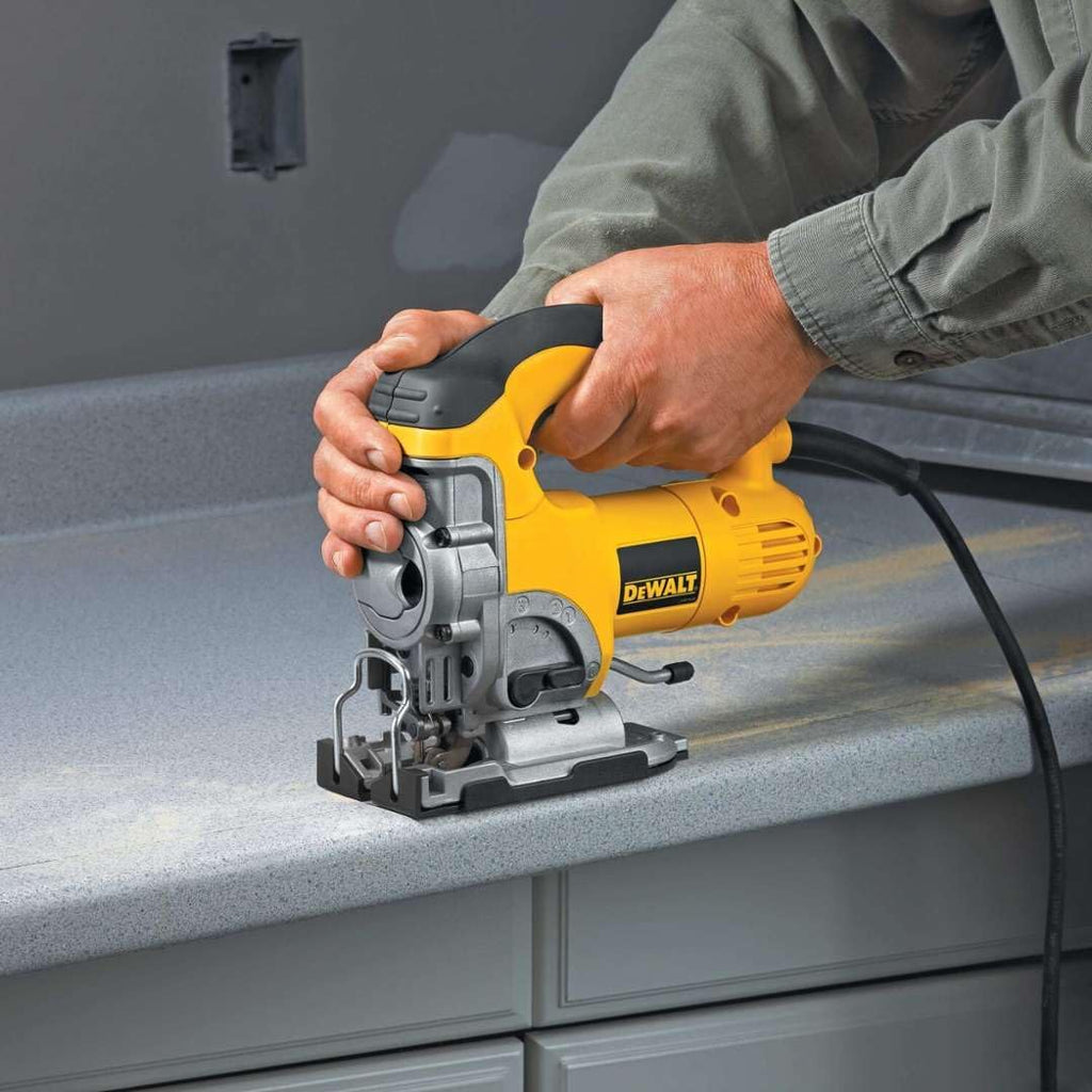 DeWalt DEWALT DW331K 701W wytrzymała wyrzynarka górna 230 V, żółta