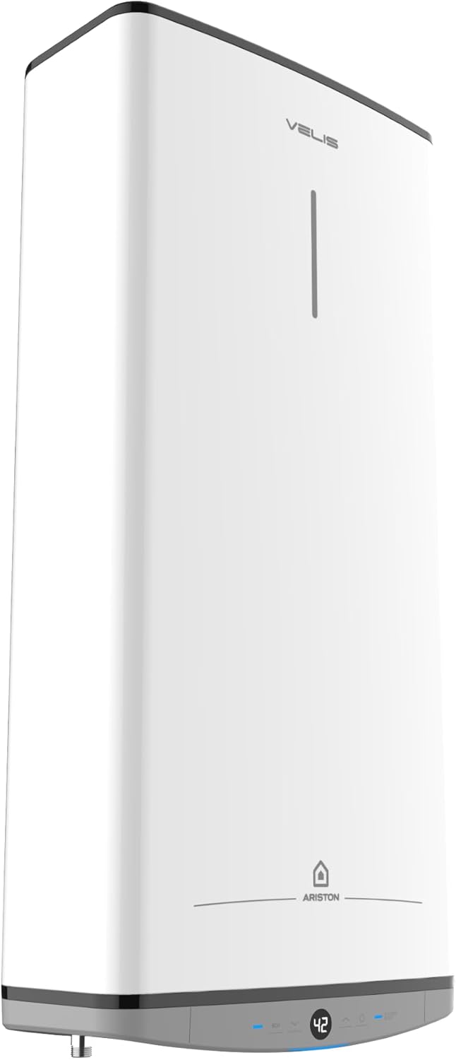 Ariston VELIS DUNE 45 litros - Calentador de agua eléctrico ultraplano - 13% de ahorro energético - Diseñado y fabricado para su instalación en Francia.