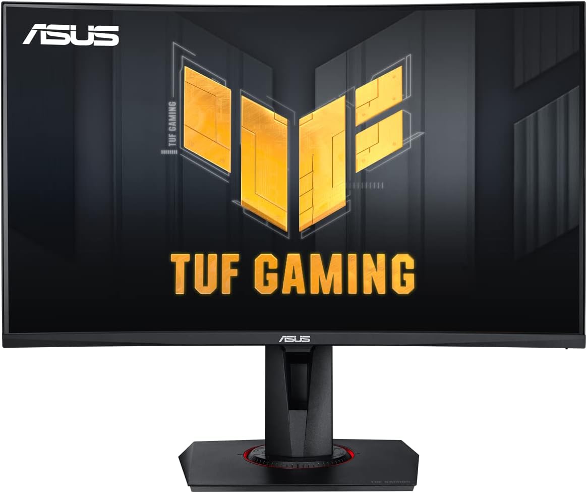 ASUS TUF Gaming VG27VQM - Monitor Gaming Esport 27" FHD - Panel VA curvo - 240Hz - 1ms - 1980x1080 - Display Port, 2X HDMI y 2X USB-A - Altavoces - AMD FreeSync - Extreme Low Motion Blur